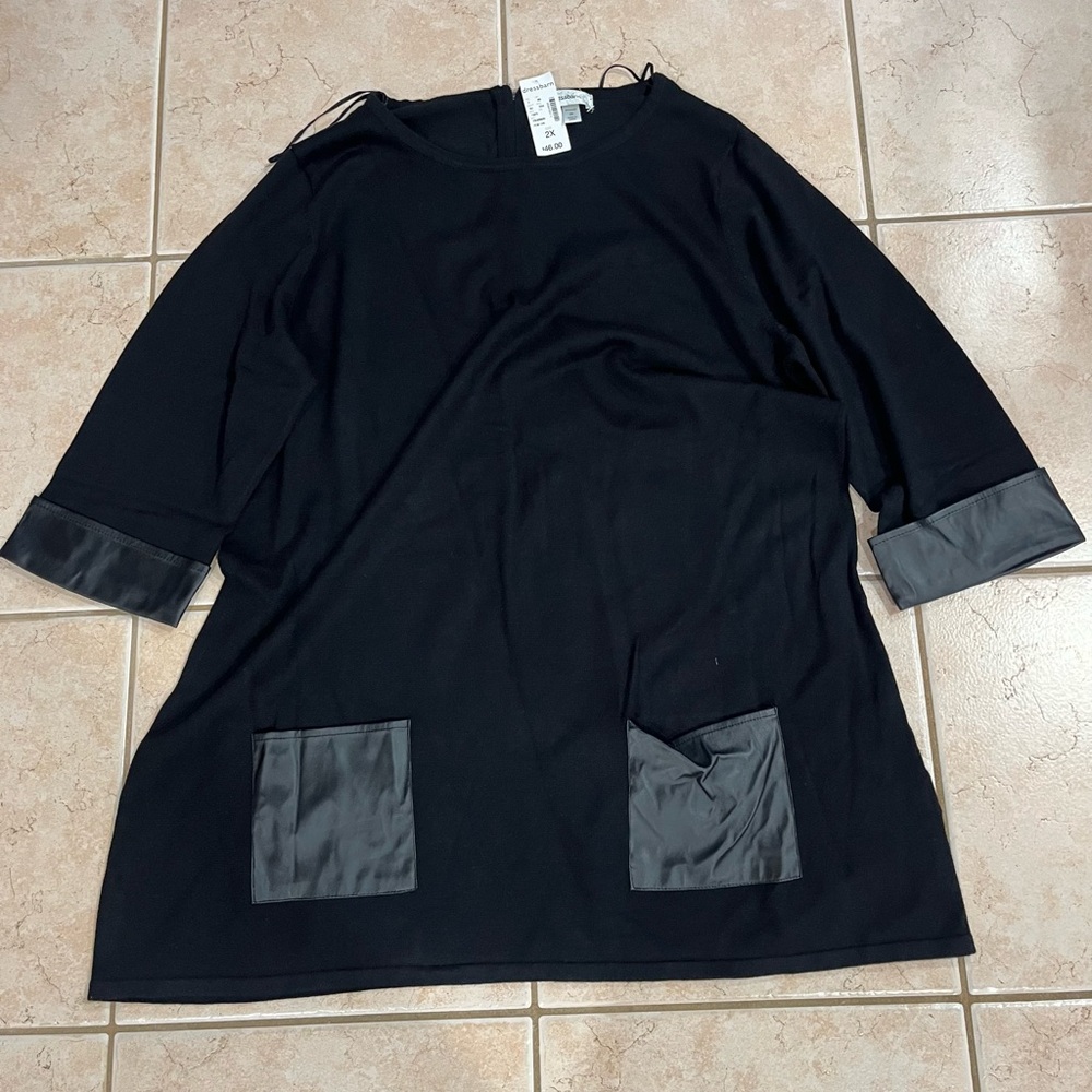 Dressbarn Elegant Black Top